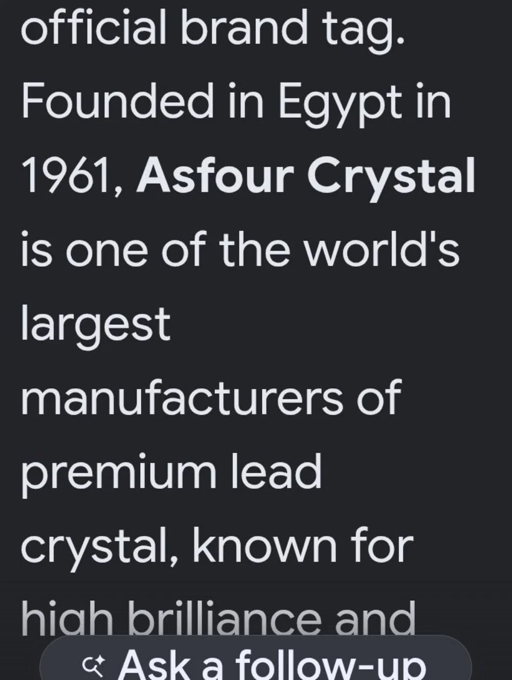 N/A elegant crystal